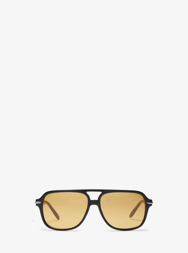 Panske Slnecne Okuliare Michael Kors Liam Žlté - Doplnky Michael Kors Obchod | PXQDJ-5729